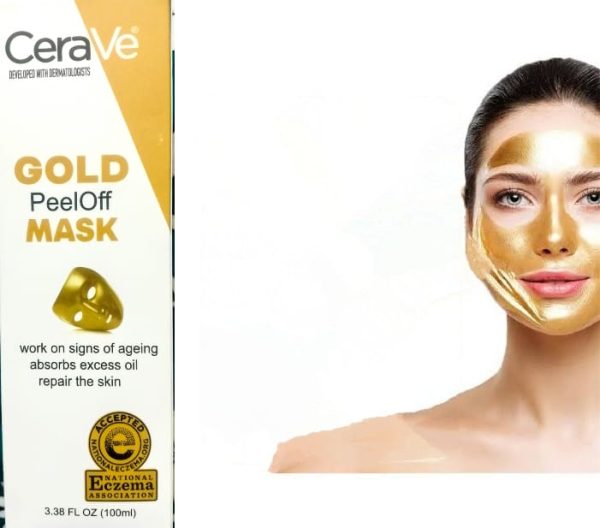 CeraVe Radiant Glow Peel-Off Gold Mask – Deep Cleansing & Brightening Facial Treatment – 100ml - Image 7