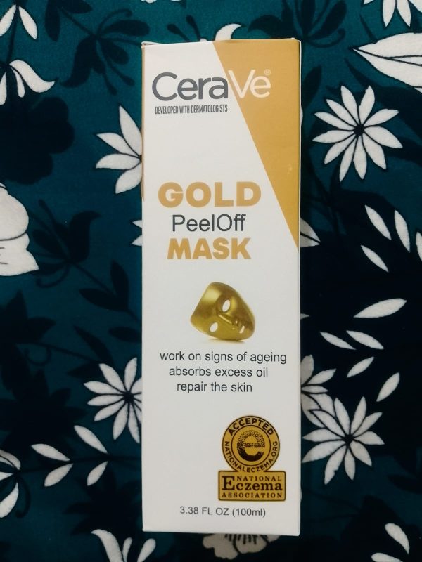 CeraVe Radiant Glow Peel-Off Gold Mask – Deep Cleansing & Brightening Facial Treatment – 100ml - Image 2