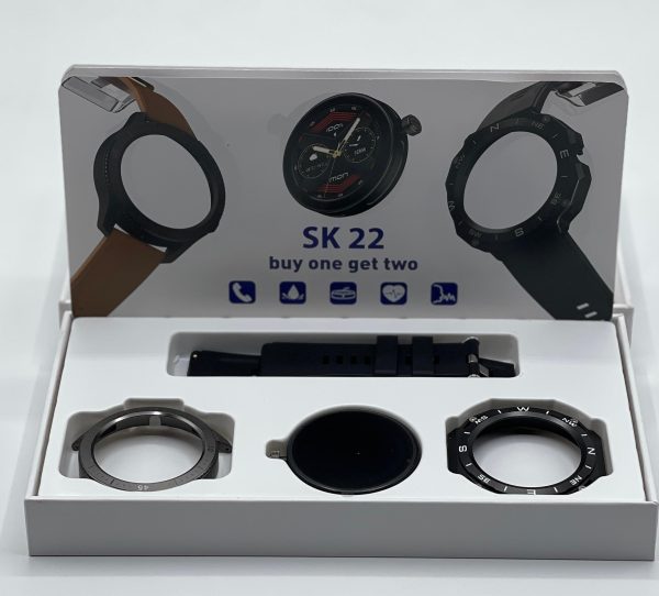SK 22 Smartwatch With 2 Watch Body And 2 Stripes AMOLED Display | Smart Watch For Men & Boys | Digital Watches | Smart Watch - Image 6
