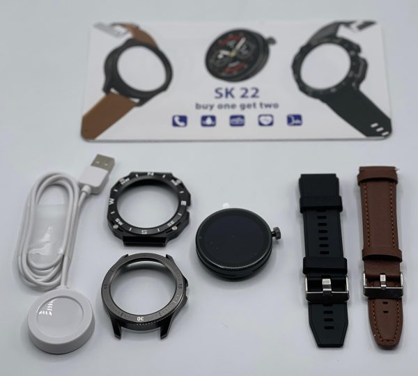 SK 22 Smartwatch With 2 Watch Body And 2 Stripes AMOLED Display | Smart Watch For Men & Boys | Digital Watches | Smart Watch - Image 7