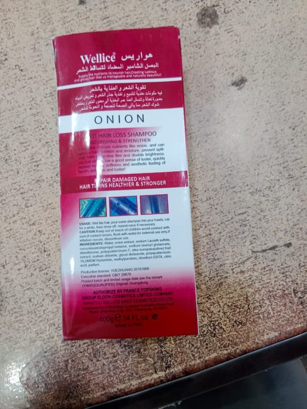 Wellice Professional Onion Anti Hair Loss Shampoo | Onion Shampoo | Shampo | Shampo For Girls & Boys - Anti Hair Loss Shampoo For All Hairs - Image 3