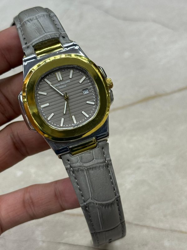 Patek Philippe Nautilus 8044 – Grey Gold Tone | 3ATM Water Resistant Luxury Watch Without Box - Image 4