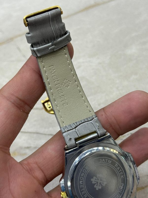 Patek Philippe Nautilus 8044 – Grey Gold Tone | 3ATM Water Resistant Luxury Watch Without Box - Image 7