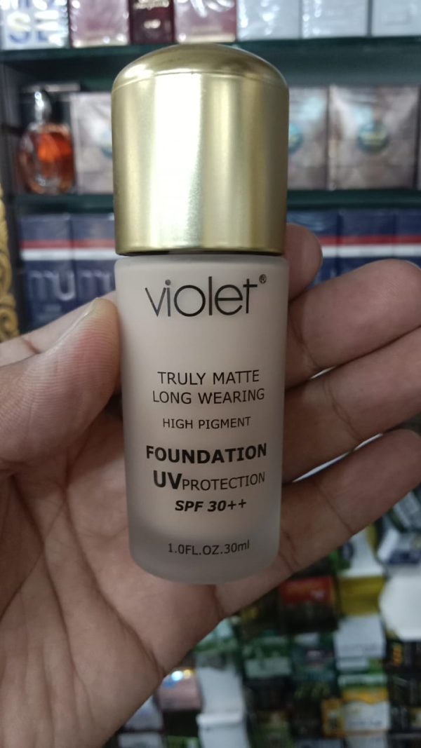 Violet Truly Matte Long Wearing Foundation 100ml – High Pigment with SPF 30++ - Image 3