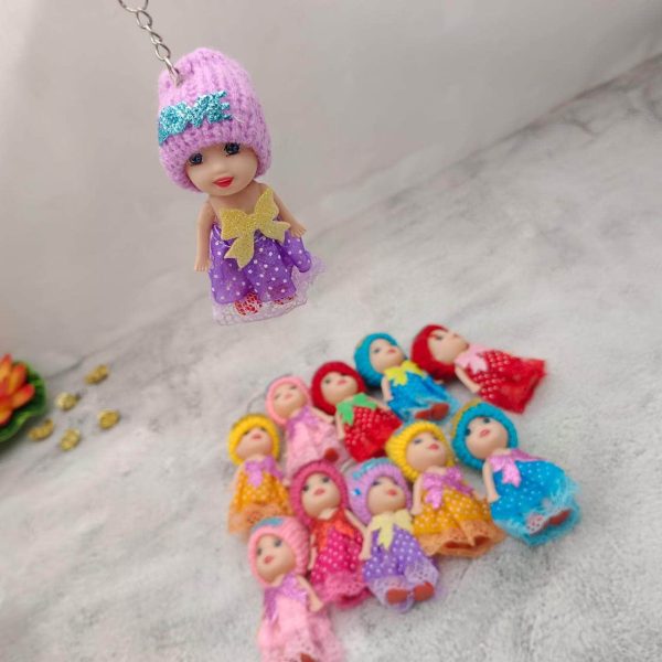 Small Size Doll Key chain For Girls Key Ring Key Holder Key Chain (Random color) - Image 3