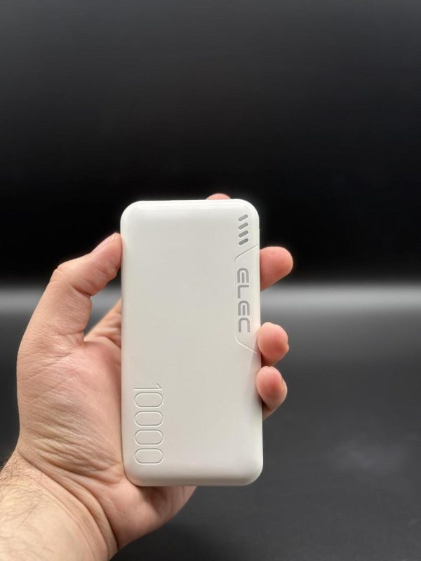 ELEC 10,000mAh Fast Charging Power Bank – White | Dual Type-A & Type-C Output | With Box - Image 7