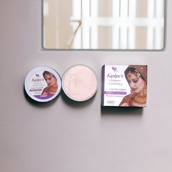 Kashee's Face Powder Foundation | Face Powder Foundation For Skin - Best Quality Makeup - Foundation For Girls - Kashee Face powder For Girls - Ivory Shade - Image 3