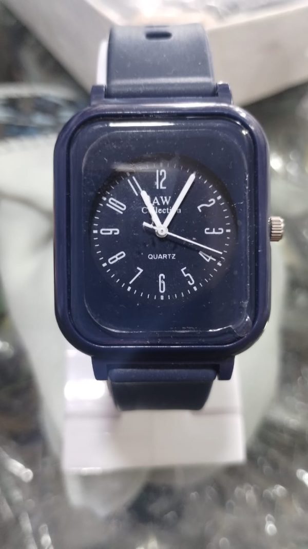 Silky Soft Strap Silicon Watch in Aesthetic Colors / Square Case Round Dial Watch Without Box (Random Color) - Image 13