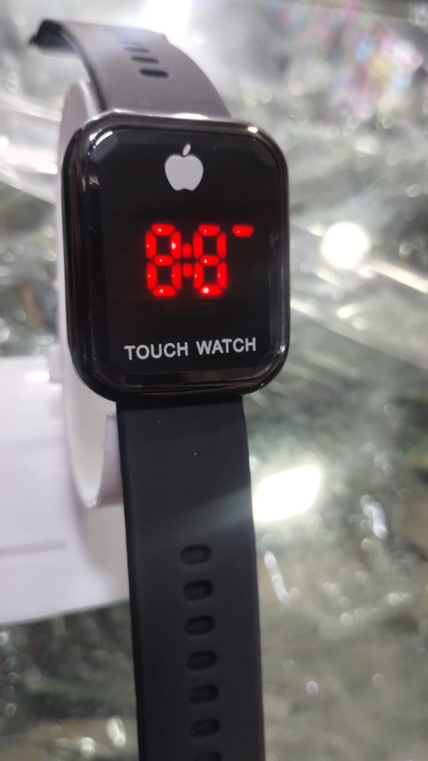 Touch LED Watch Fashion Casual Sports Men's Watch Touch Smart LED Digital Watches Electronics Wrist Watches for Men Women Square Clock (Random color) Without box - Image 9