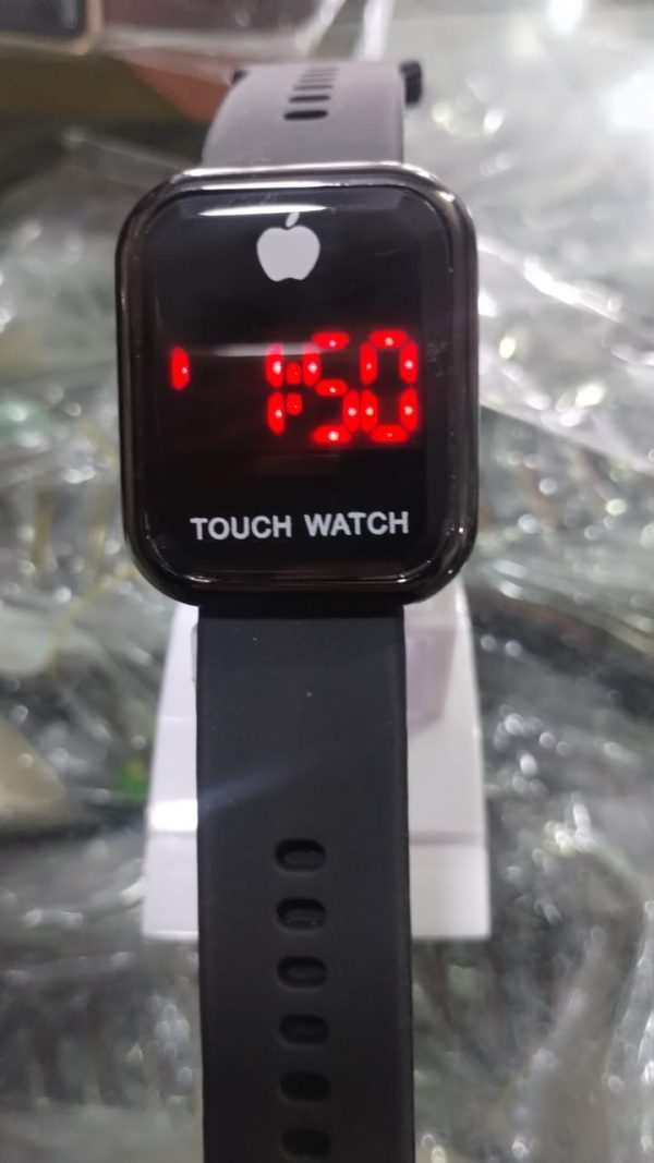 Touch LED Watch Fashion Casual Sports Men's Watch Touch Smart LED Digital Watches Electronics Wrist Watches for Men Women Square Clock (Random color) Without box - Image 10