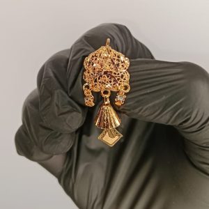 Luminous Gold Plated Earrings For Ladies And Girls | Gold Plated Earrings | Special For Daily Routine Use And For Wedding And Special Occasion | Without Box
