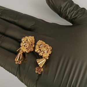 Luminous Gold Plated Earrings For Ladies And Girls | Gold Plated Earrings | For Daily Routine Use And Special Occasion And Wedding | Without Box