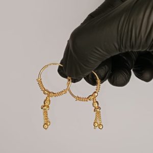 Luxurious Gold Plated Earrings For Ladies And Girls | Gold Plated Earrings | For Daily Routine Use And Special Occasion And Wedding ( Pair ) | Without Box