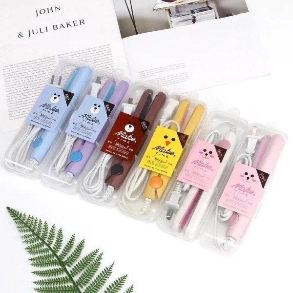 Mini Portable Hair Straightner / Air Smooth, Silky, Frizz-free And Healthy. (with Packing Box) (random Color) - Image 3