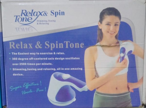 4 in 1 Relax & Spin Tone Vibration Electric Massager | Electronic Relax & Spin Body Massager With Different Heads ( Random Color ) - Image 2