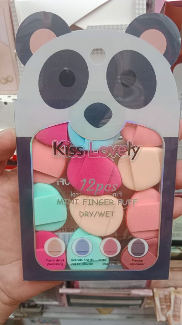 12pcs Mini Finger Powder Puff Set Air Cushion Sponge Concealer Foundation Makeup - Image 4