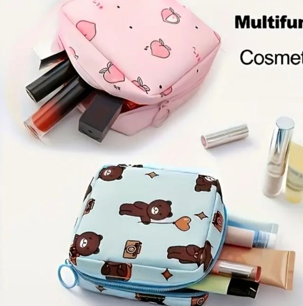 Women Portable Pouch Napkin Cosmetic Bags Organizer / Sanitary Pads Storage Bag / Ladies Makeup Bag Girls Hygiene Pad Bag (random Design & color) - Image 5