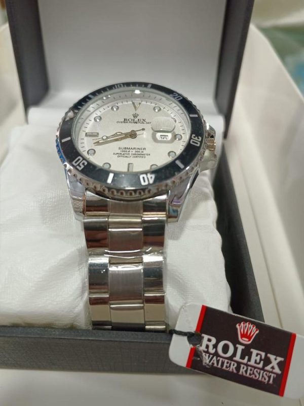 Rolex Men's Formal Quartz Wrist Watch with Stainless Steel Strap ( With Random Box ) - Image 5