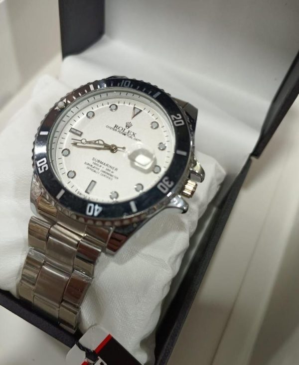 Rolex Men's Formal Quartz Wrist Watch with Stainless Steel Strap ( With Random Box ) - Image 6