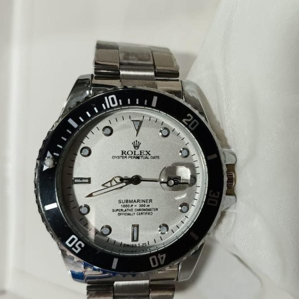 Rolex Men's Formal Quartz Wrist Watch with Stainless Steel Strap ( With Random Box ) - Image 2