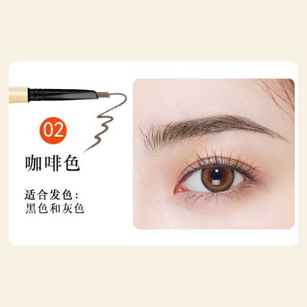 Aiqilai 3 in 1 Eyebrow Pencil | Eyebrow Pencil Gel | Anti-Smudge | Long-Lasting | Three-in-One | Double-Headed | Folding Eyebrow Trimming Knife | Brush - Image 8