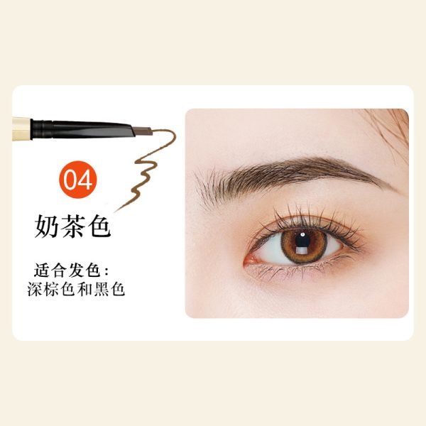 Aiqilai 3 in 1 Eyebrow Pencil | Eyebrow Pencil Gel | Anti-Smudge | Long-Lasting | Three-in-One | Double-Headed | Folding Eyebrow Trimming Knife | Brush - Image 10