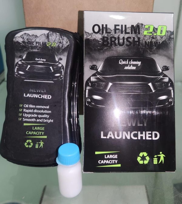 1Pc Oil Film Brush 2.0, Clear Vision Glass Cleaner, Clearview Shield Clear Vision Windshield Cleaner, Car Windows (With extra liquid) - Image 3