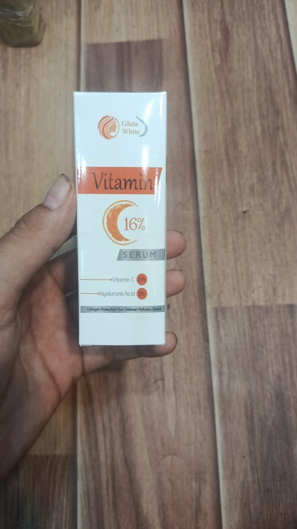 Vitamin C Serum for Face Glowing & Dark Spots | Gluta White Vitamin C 16% Serum | Best Quality Skin Care Serum | Serum For Glowing Serum - 30 ml - Image 3
