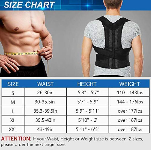 Posture belt, Posture corrector belt, Back support belt, Backbone Belt, Spine Support Belt, Back Pain Relief Shoulder Back Support Belt | Posture Corrector Belt For Men & Women - Image 3