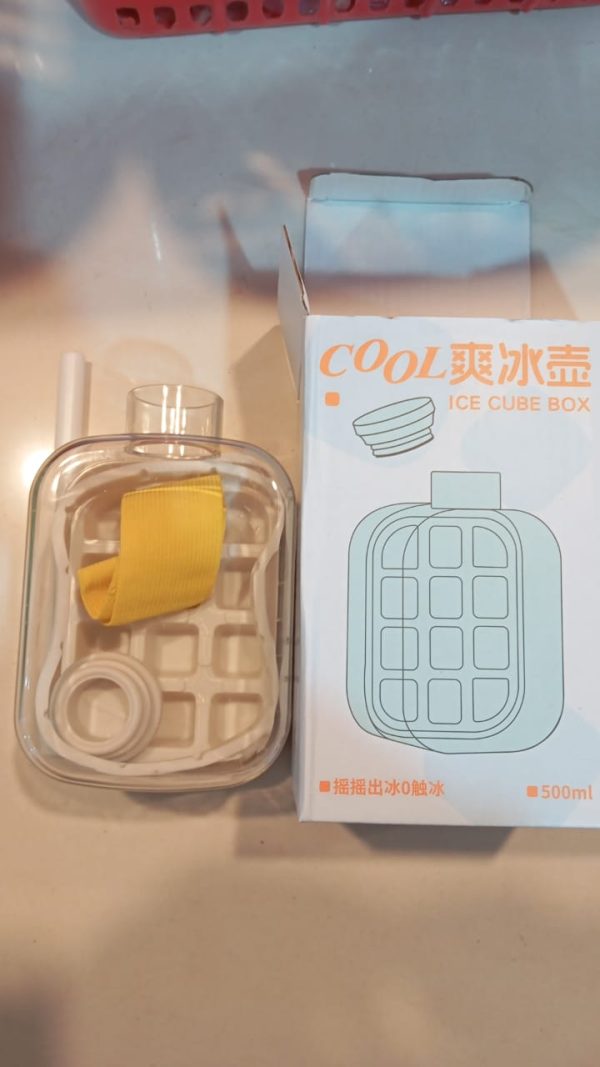 My Crush Cup Ice Cube Tray, Water Bottle Ice Cube Tray, Cool Summer Ice Cube Cup, Upgraded Ice Cube Bottle, Reusable Press-to-Cold Ice Cube Hydration - 500ml - Random Color - Image 2