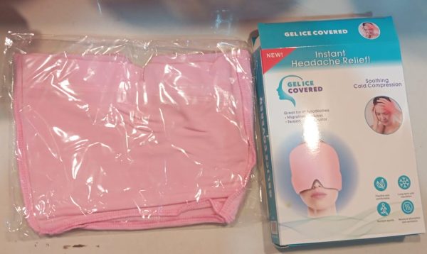 Headache Relief Hat for Migraine Relief, Tension, One Size Fits All Headache Cap with Reusable Ice Gel Pack for Puffy Eyes, Stress Relief ( Random Color ) - Image 3