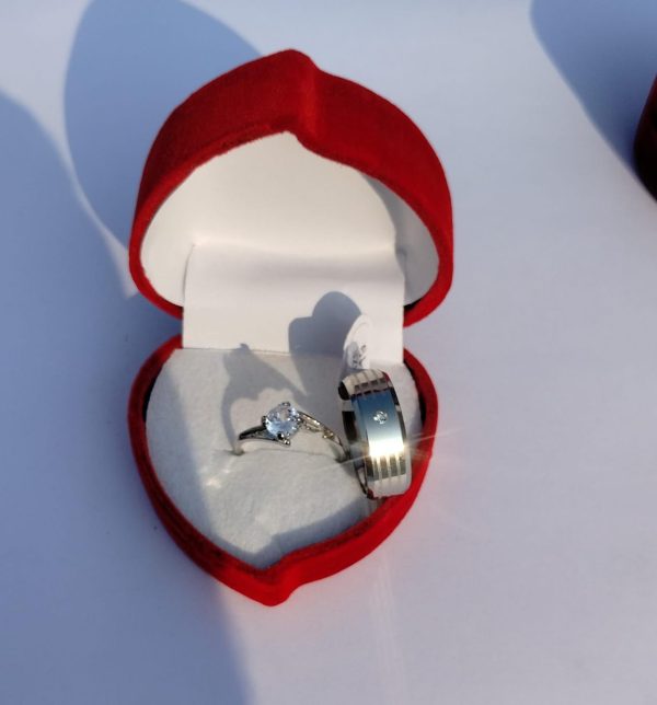 Couple Special Stainless Steel Rings Set – Matching His & Hers Bands for Couples, Promise or Anniversary Rings | Couple Ring | Ring For Gift |