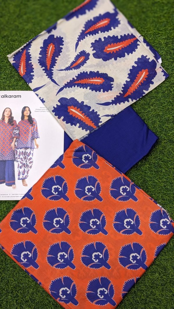alkaram Lawn | Unstitched Collection 3 Pieces Casual Wear| Summer collection 2025 Collection Vol 1❤️ - Image 2