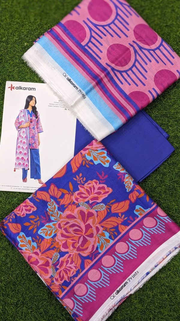 alkaram Lawn | Unstitched Collection 3 Pieces Casual Wear| Summer collection 2025 Collection Vol 1❤️ - Image 2