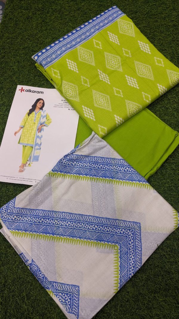 alkaram Lawn | Unstitched Collection 3 Pieces Casual Wear| Summer collection 2025 Collection Vol 1❤️ - Image 2