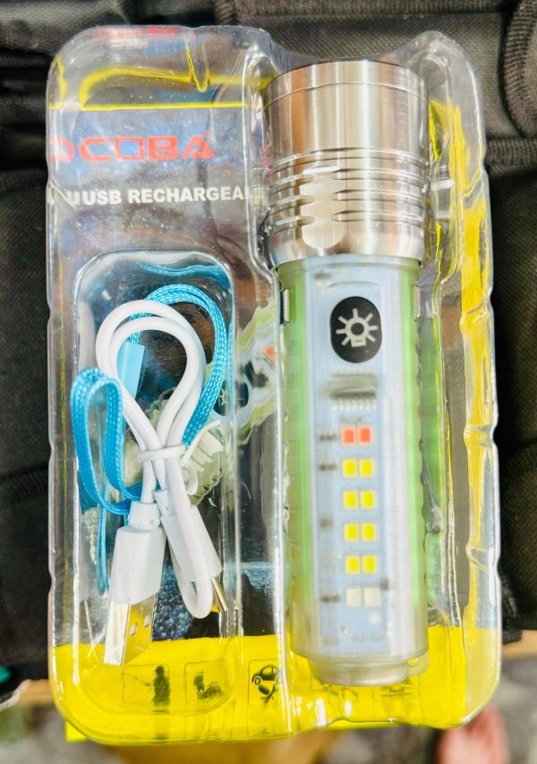Coba Mini LED Torch Light - Coba CB 1658 – Super Bright Handheld Tactical Light  | Multiple Modes | Zoom-able Electric Flashlight for Camping, Hiking & Cycling ( Random Color ) - Image 7