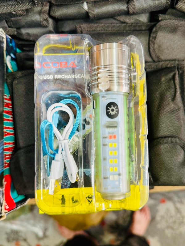 Coba Mini LED Torch Light - Coba CB 1658 – Super Bright Handheld Tactical Light  | Multiple Modes | Zoom-able Electric Flashlight for Camping, Hiking & Cycling ( Random Color ) - Image 14