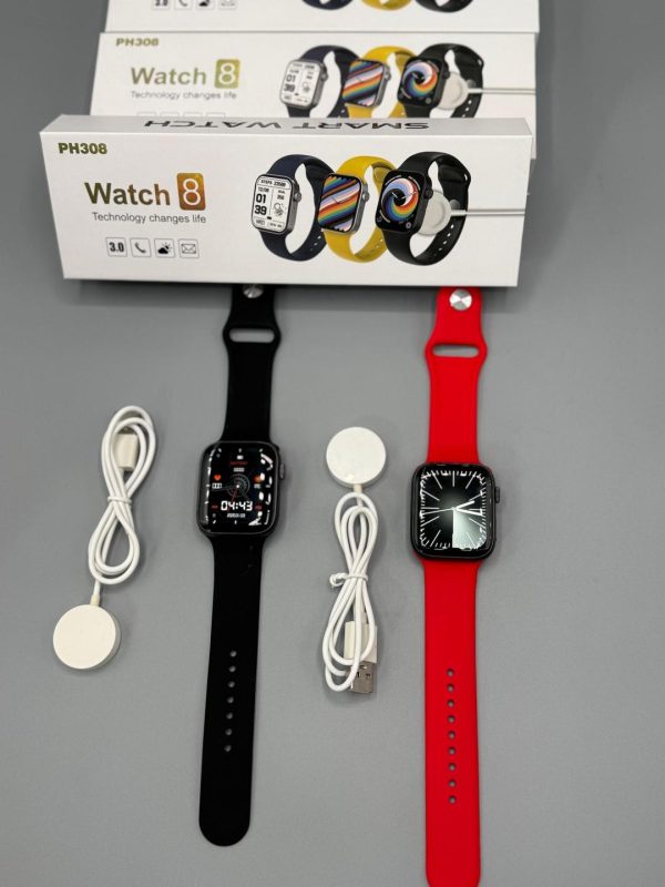 PH308 Smartwatch series 8 with Sports Mode, Heart Rate Monitor, Call & Message Notifications – Fitness Tracker Watch for Daily Activity (Random Color) (With Box) - Image 3