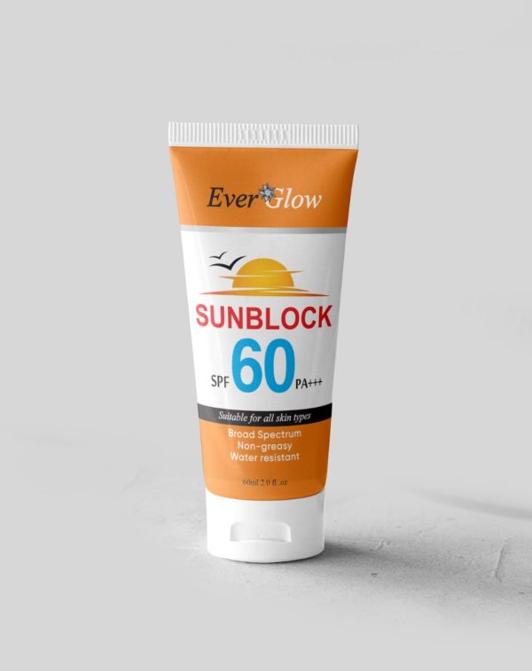 Ever Glow Whitening Sunblock SPF 60 – | Brightening & Broad Spectrum Protection | Sunblock | - Image 4