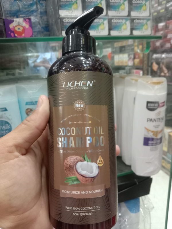 Lichen Hair Shampoo - Lichen Coconut Oil Shampoo, Sulfate Free, Paraben Free, Silicone Free, Color Safe, and Vegan Hair Shampoo - 500 ml   - Image 2