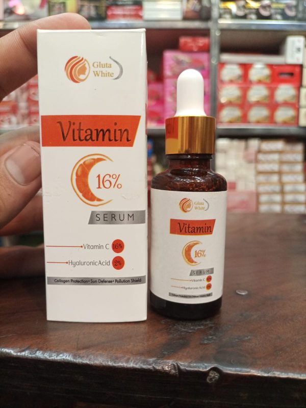 Vitamin C Serum for Face Glowing & Dark Spots | Gluta White Vitamin C 16% Serum | Best Quality Skin Care Serum | Serum For Glowing Serum - 30 ml - Image 3