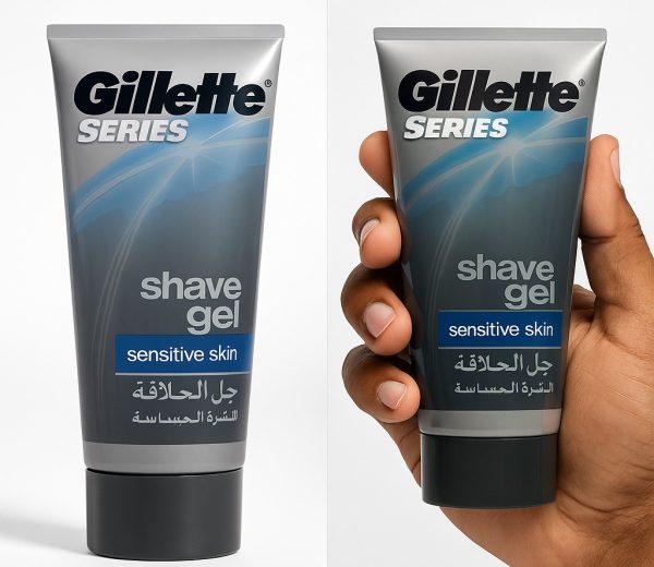 Portable Gillette Shave Gel - Best Quality Gel For Men - Shave Gel For Men - Gel For Men | Sensitive Skin - 60g - Without Box