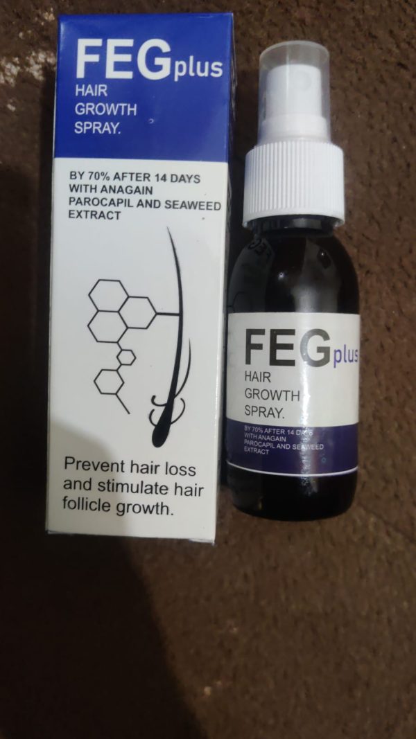 FEG PLUS Beard & Hair Growth Serum Spray Powered by Nature for Visible Results | Best Quality Hair Growth Spray - Hair Serum - 50 ml - Image 2