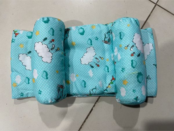Soft Head Shaping Newborn Pillow for Flat Head Prevention, Breathable & Portable Infant Cushion - Baby Head Shaping Pillow - Adjustable Newborn Baby Head Shaping Pillow ( Random Color & Design ) - Without Box - Image 3