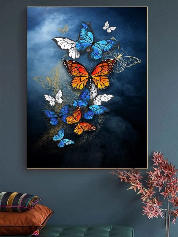 Elegant Metal Butterfly Wall Decoration for Living Room & Bedroom