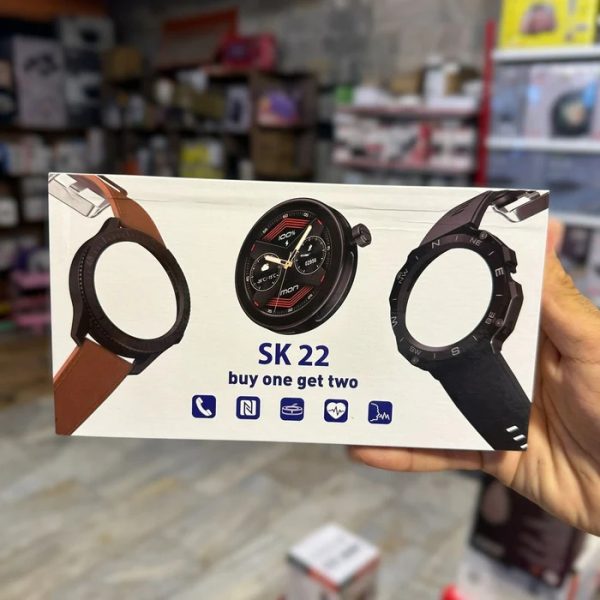 SK 22 Smartwatch With 2 Watch Body And 2 Stripes AMOLED Display | Smart Watch For Men & Boys | Digital Watches | Smart Watch - Image 12