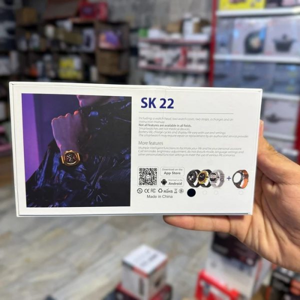 SK 22 Smartwatch With 2 Watch Body And 2 Stripes AMOLED Display | Smart Watch For Men & Boys | Digital Watches | Smart Watch - Image 11