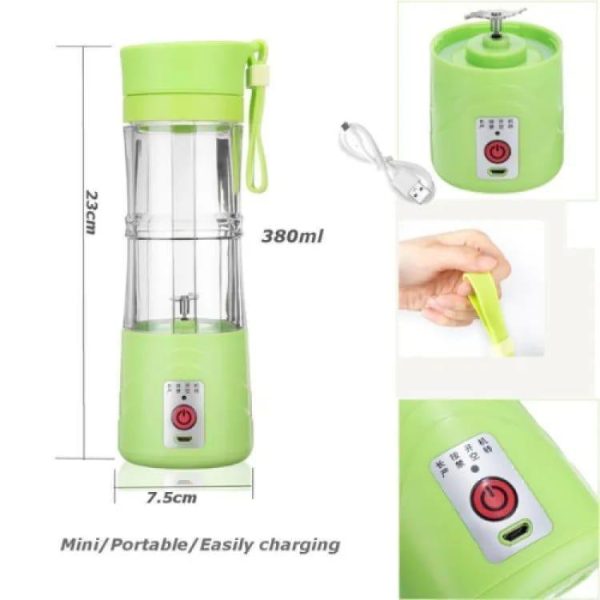 Mini Portable Juicer Blender USB Rechargeable, 380 Ml - Image 5