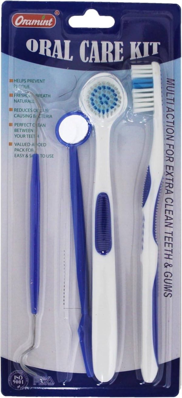 Oral Care Brush Kit 4 in 1 | Best Quality Oral Care Kit 04 PCs - Oral Hygiene Oral Care ( Random Color ) - Image 9