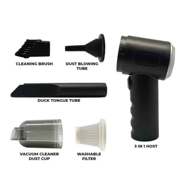 3 In 1 Portable Vacuum Cleaner Wireless Hand-held Cleaning For Car Home (as 228) - Image 4